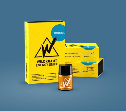 Pack of Three Wildkraut Energy Sniff - Menthol